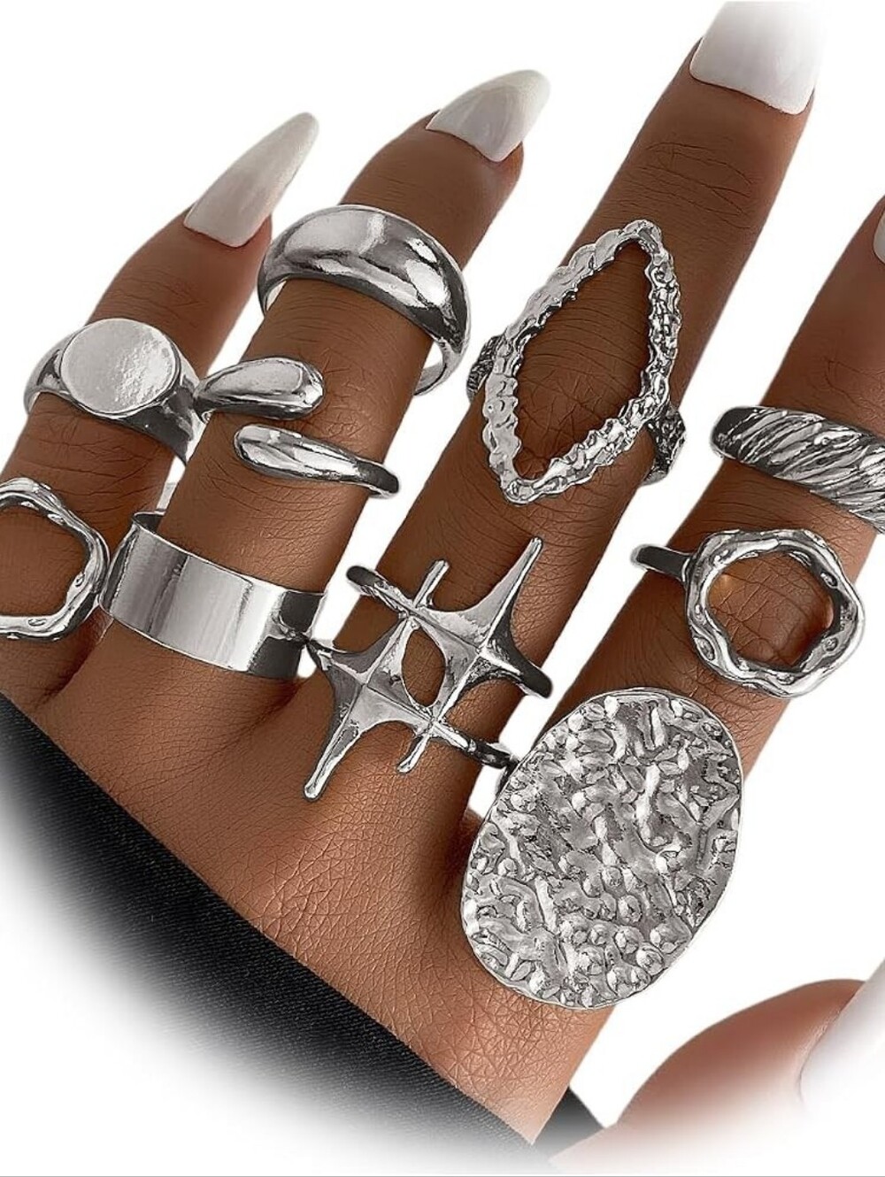 Chunky Rings Statement Rings Set, Stackable